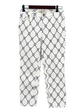 cold water creek Nautical capri jeans natural fit/ slim leg women’s size 8p